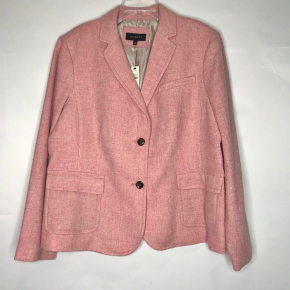 Talbots Jackets & Coats Talbots Blazer Sz 2 Pink Wool Blend Poshmark